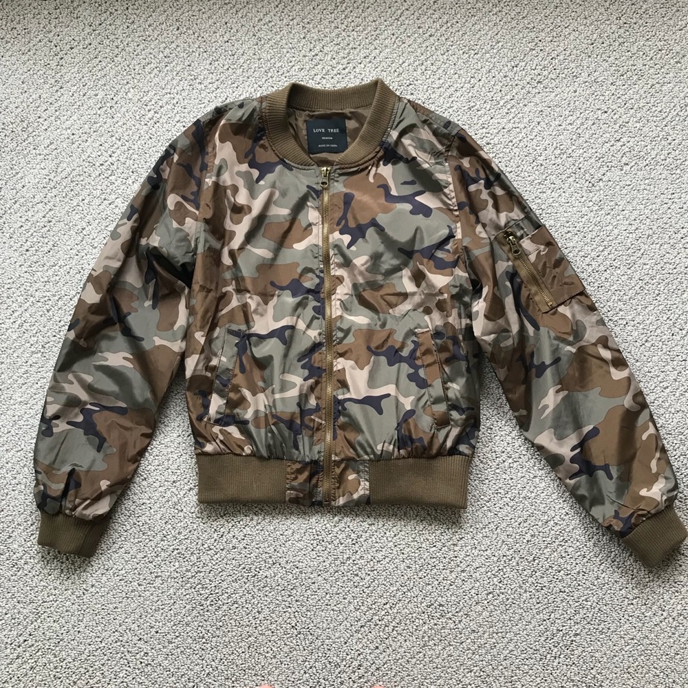 Camo Bomber Jacket
